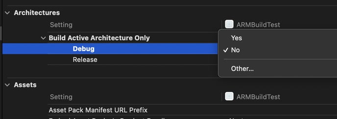 xcode-architectures